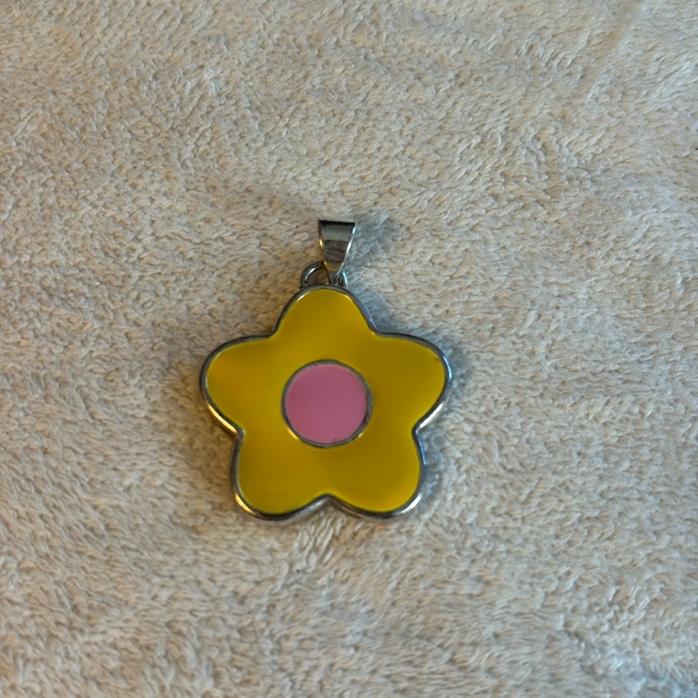 Vintage 1960’s Style Enamel Flower Pendant by Best Jewelry Products Company, Inc